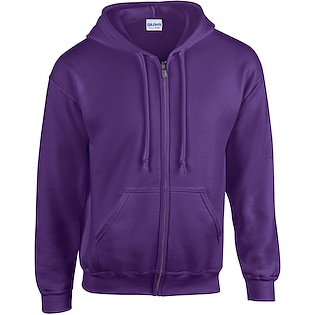 Gildan Heavy Blend Zip Hooded Sweat - purple
