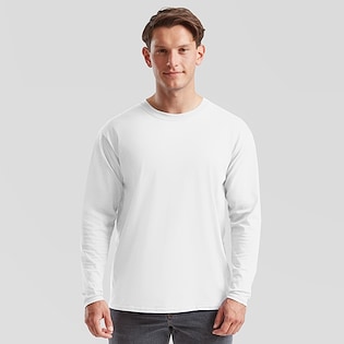 Fruit of the Loom Valueweight Long Sleeve T - white