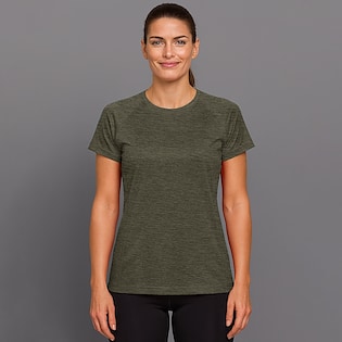 Tee Jays Ladies Cooldry Tee - olive melange