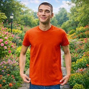 Neutral Mens Fitted T-shirt - oransje