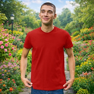 Neutral Mens Fitted T-shirt - red