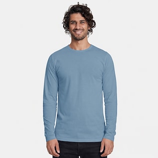 Neutral Mens Longsleeve T-shirt - dusty indigo