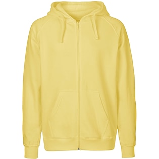 Neutral Mens Zip Hoodie - dusty yellow
