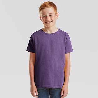 Fruit of the Loom Kids Iconic T - heather purple