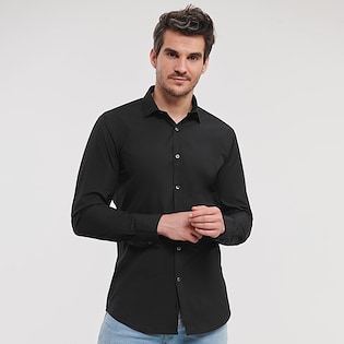 Russell Men´s Long Sleeve Fitted Stretch Shirt 960M