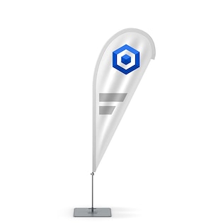 Beachflagg Drop Small, 260 cm