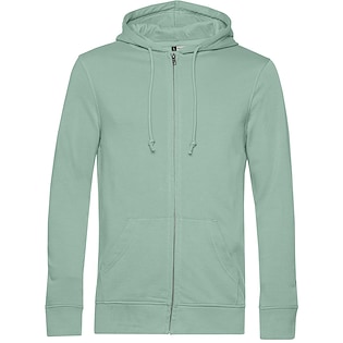B&C Organic Zipped Hood - sage