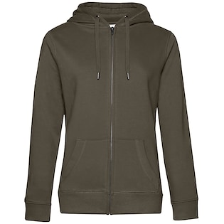 B&C Queen Zipped Hood - khaki
