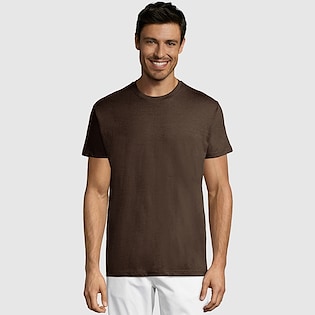 SOL's Regent Unisex T-shirt - chocolate