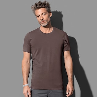 Stedman Clive Men´s Crew Neck T-shirt - dark chocolate
