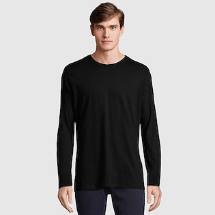 SOL's Imperial Men's Long Sleeve T-shirt - deep black