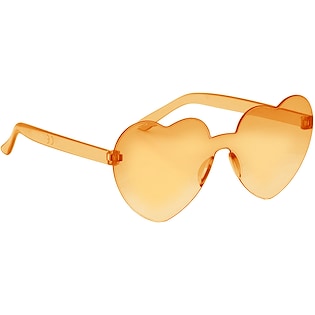 Solbriller Heart Eyes - transparent orange