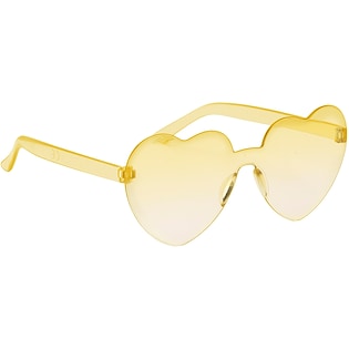 Solbriller Heart Eyes - transparent yellow