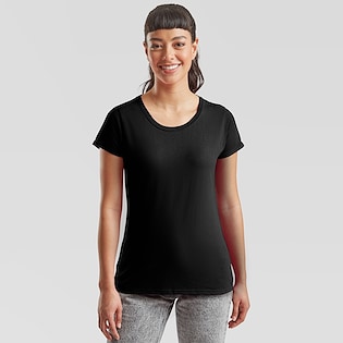Fruit of the Loom Lady-fit Valueweight T - black