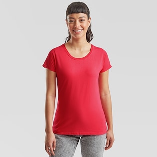 Fruit of the Loom Lady-fit Valueweight T - red