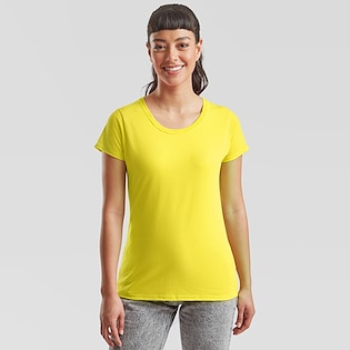 Fruit of the Loom Lady-fit Valueweight T - yellow