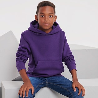 Russell Hooded Kids Sweat 575B - purple